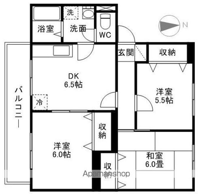 ブルースカイ302の間取り