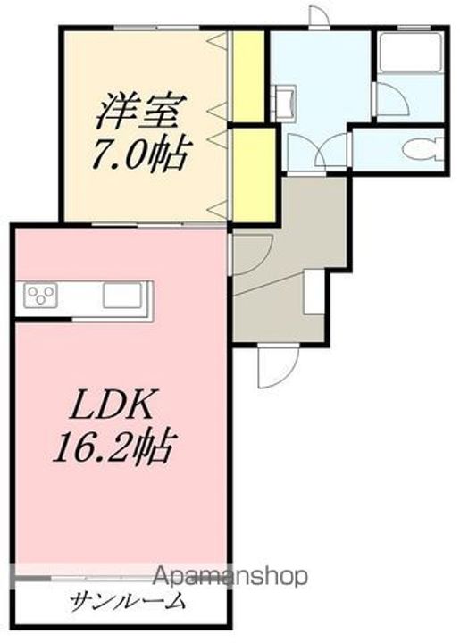 シェル久根別202の間取り