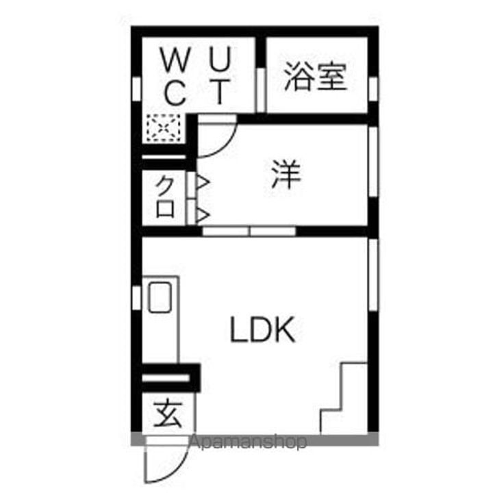 愛知県名古屋市中川区福住町の賃貸アパート302の間取り