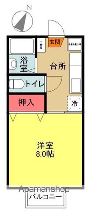 プレジール泉A202の間取り