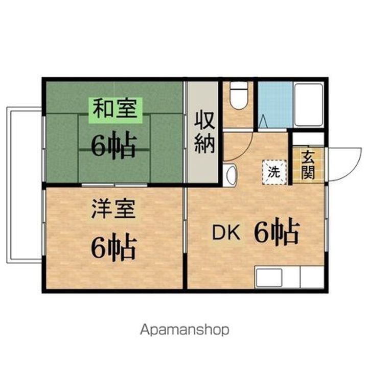 コーポ宮川203の間取り