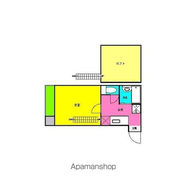 ペルカルロ203号室の間取り