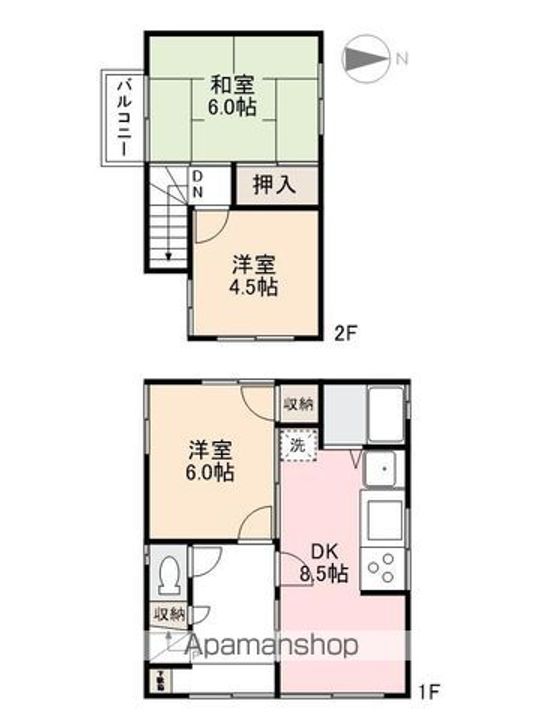 香川県高松市木太町(一戸建)の賃貸物件戸建ての間取り