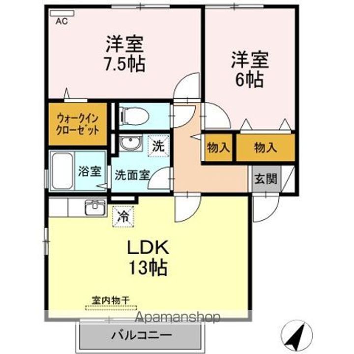 サンハイツKの間取り