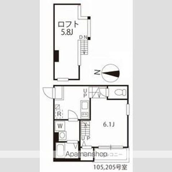 ハーモニーテラス松園の間取り