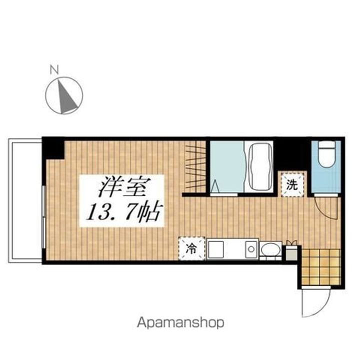 神奈川県横浜市中区山元町2丁目の賃貸マンションの間取り