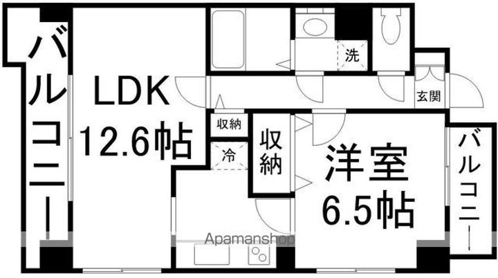 サンヴァーリオ新田駅前Ⅰの間取り