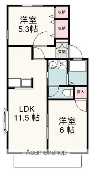 クレールの間取り
