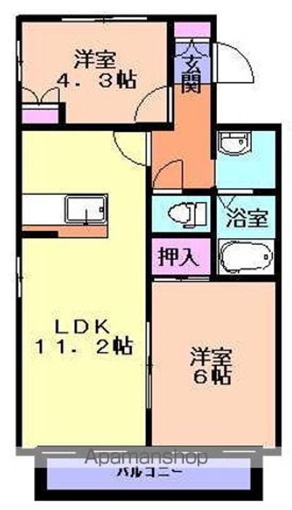 ヴィル・フローリッシュC205の間取り