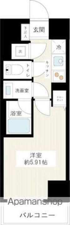 東京都中野区松が丘2丁目の賃貸マンションの間取り