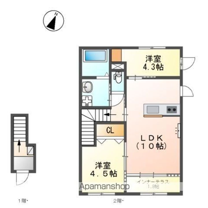 パレス北野の間取り