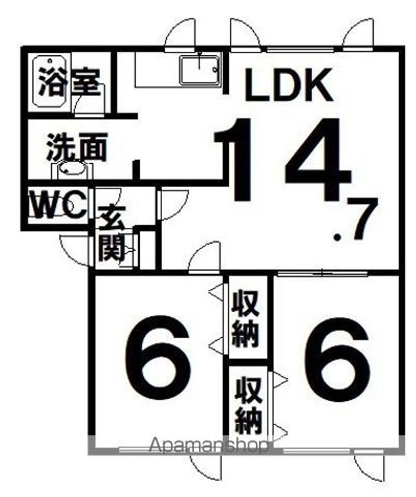 ハイセレール恵の間取り