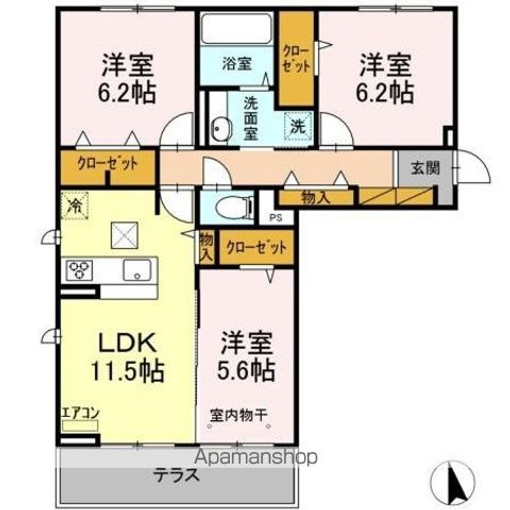 グリシーナの間取り