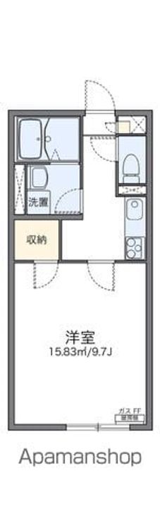 北海道函館市美原2丁目の賃貸アパートの間取り