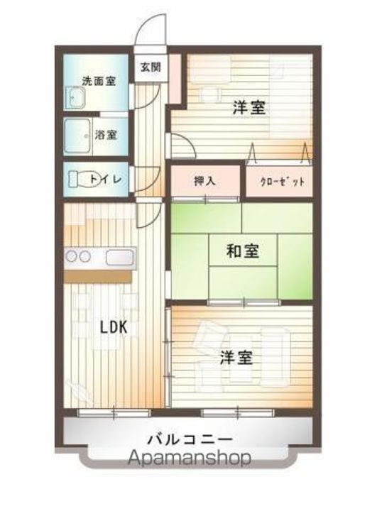 サンコート大島B302の間取り
