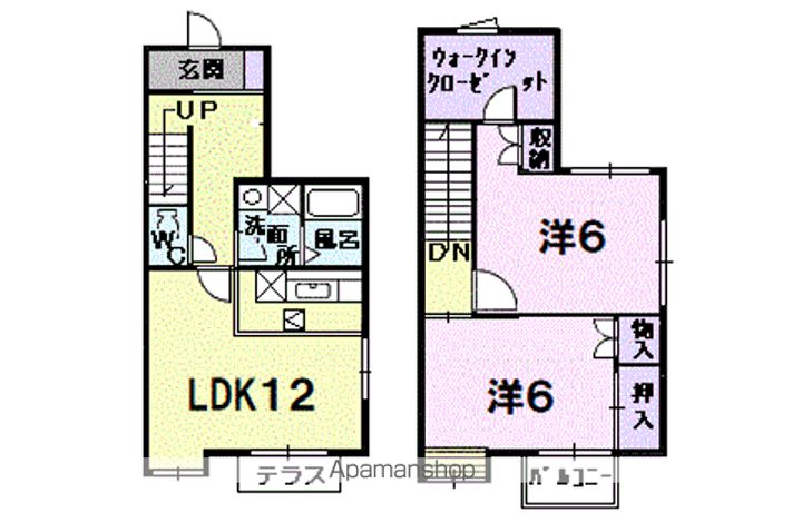エスポワールハイムの間取り