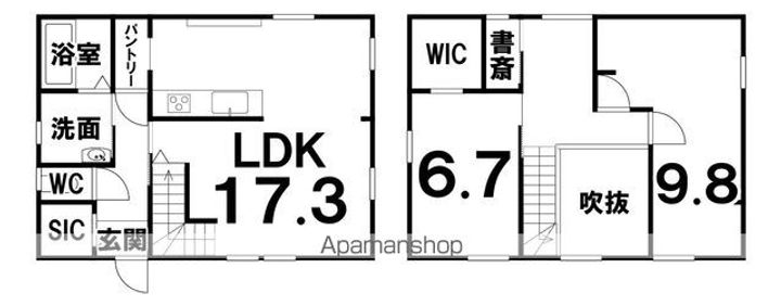 北海道釧路市鳥取北5丁目(一戸建)の賃貸物件戸建ての間取り