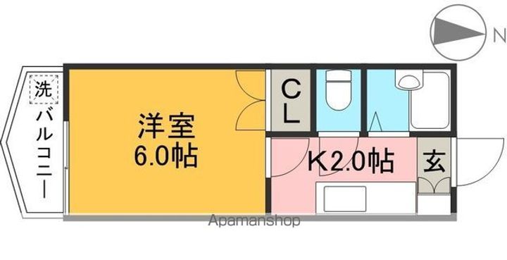 スカイプラザ新田の間取り