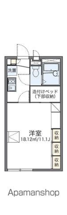 レオパレスマロンハイツ Ⅱの間取り