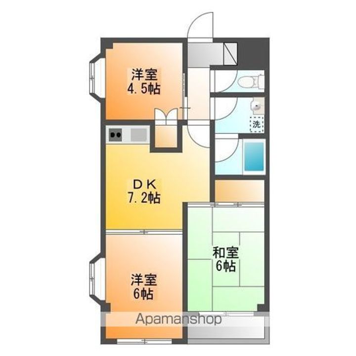 フォンティーヌ南田園の間取り
