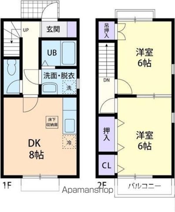 フォレストヒル Bの間取り