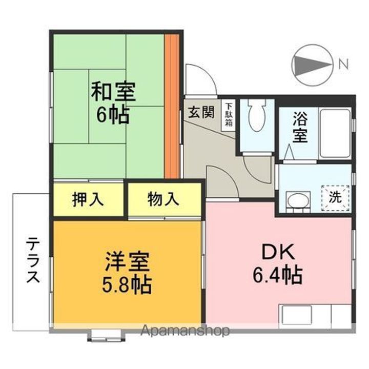 フレグランス美杉台A・Bの間取り