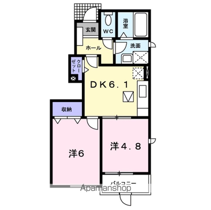 アグネス Ⅰの間取り