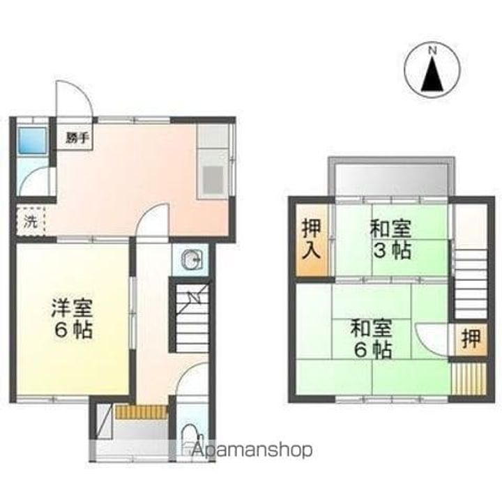 香川県高松市木太町(一戸建)の賃貸物件戸建ての間取り