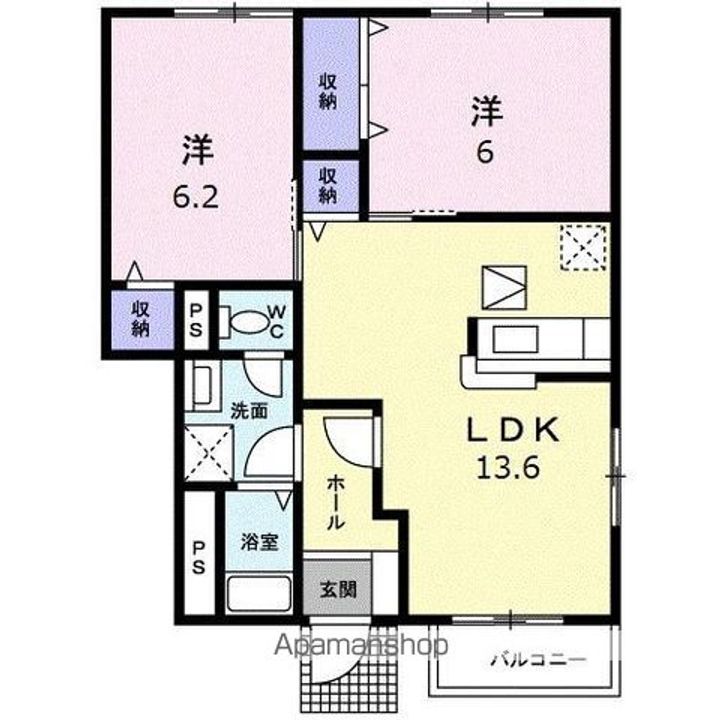 プラシードBの間取り