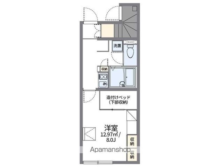 レオパレス六田109の間取り