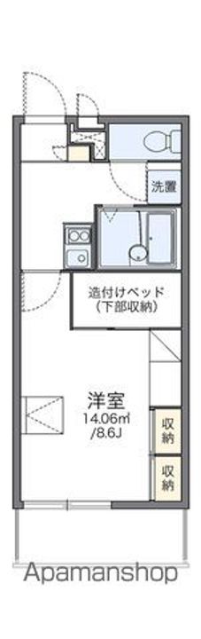 レオパレスクリスタルの間取り