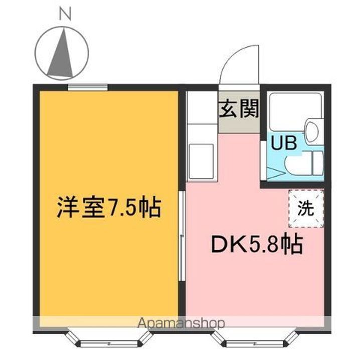 アルーム清水の間取り