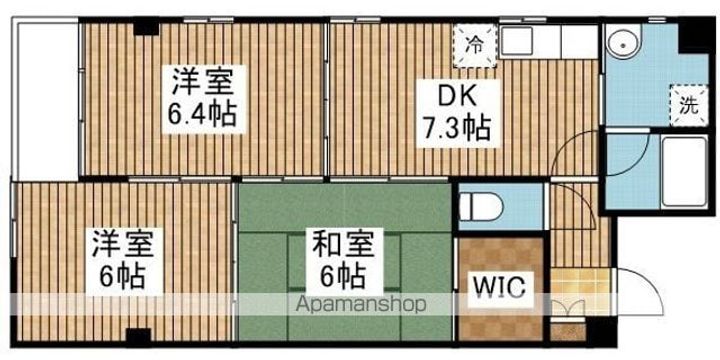 テシマプラザ301の間取り