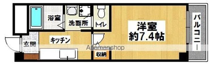 大阪府堺市北区百舌鳥赤畑町1丁の賃貸マンションの間取り