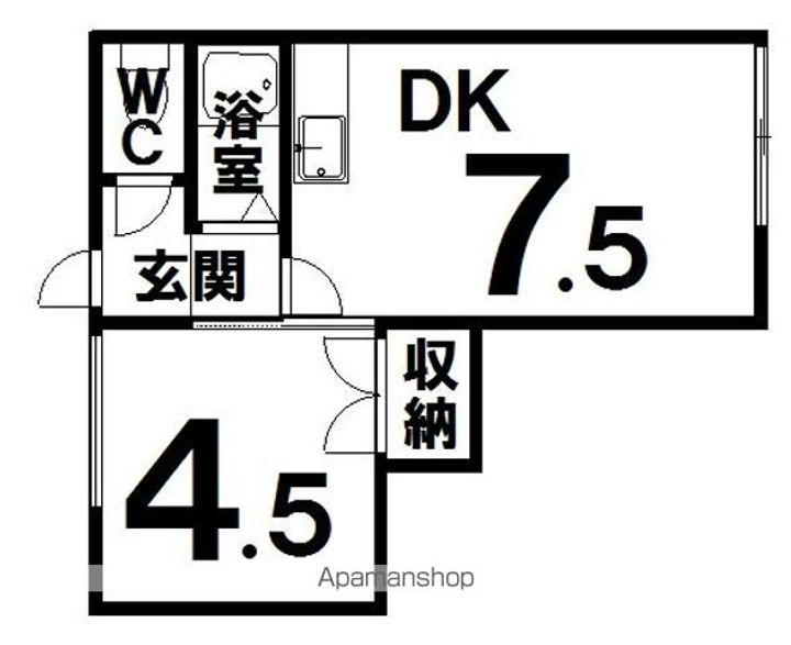 ハイツ74206の間取り