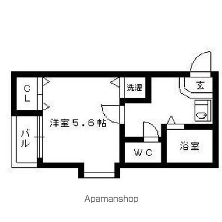コンフォートベネフィス姪浜4101号室の間取り