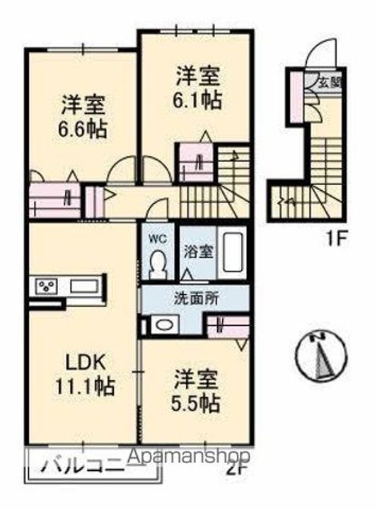 シャーメゾン アンビエラの間取り