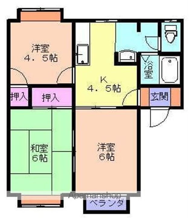 メンバーズタウン末広A101の間取り