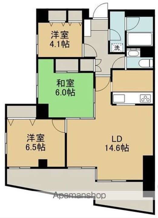 ベルヴィル福生401の間取り