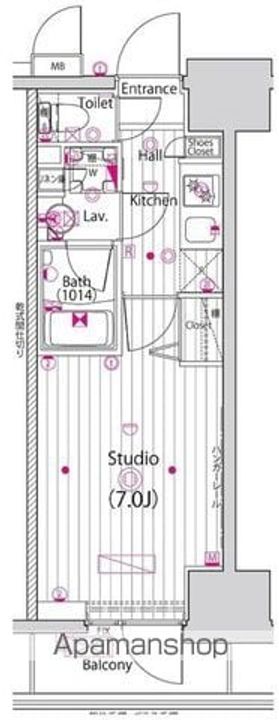 ガーラ・リバーサイド横濱南2F-12の間取り