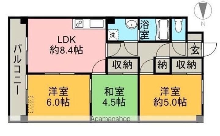 ファミール徳常163の間取り