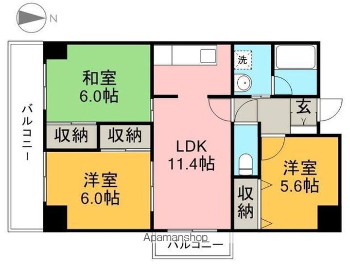 ハイツサンラックの間取り