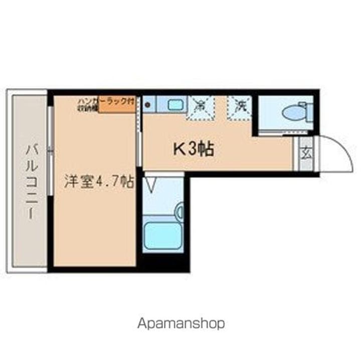 東京都杉並区久我山3丁目の賃貸アパートの間取り