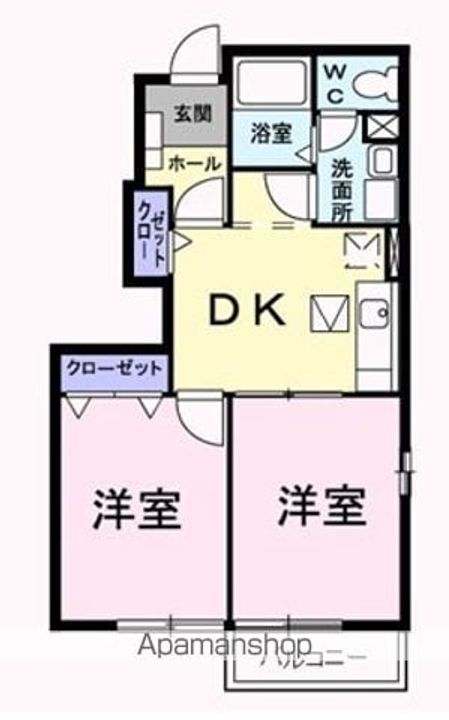 ベルソレイユA101の間取り