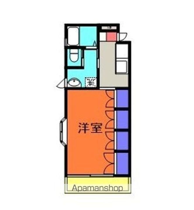 愛知県豊橋市花中町の賃貸マンションの間取り