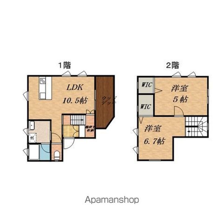 長野県上伊那郡辰野町大字伊那富(一戸建)の賃貸物件戸建ての間取り