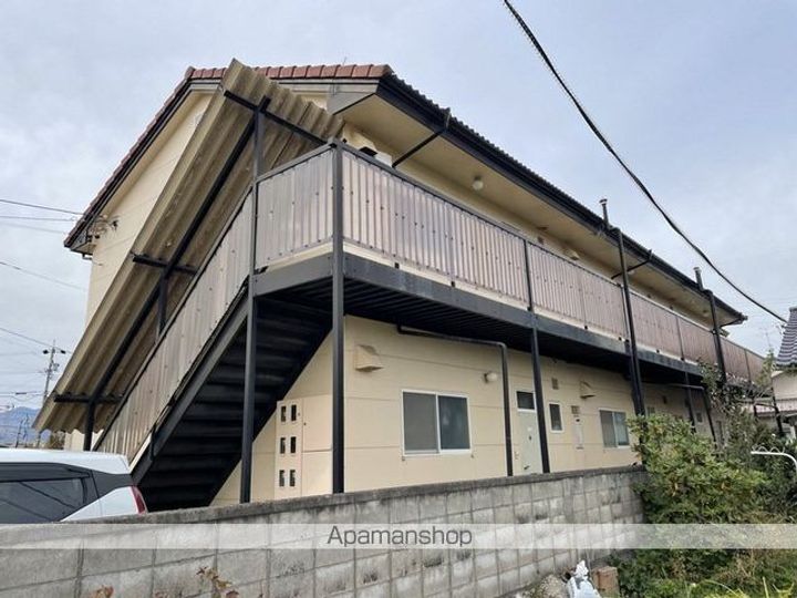長野県松本市波田の賃貸アパートの外観