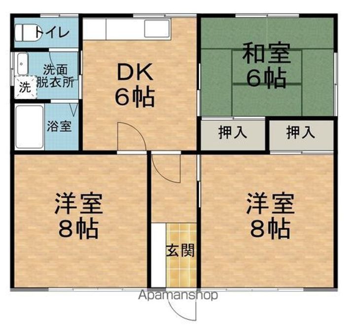 長野県松本市南原1丁目(一戸建)の賃貸物件戸建ての間取り