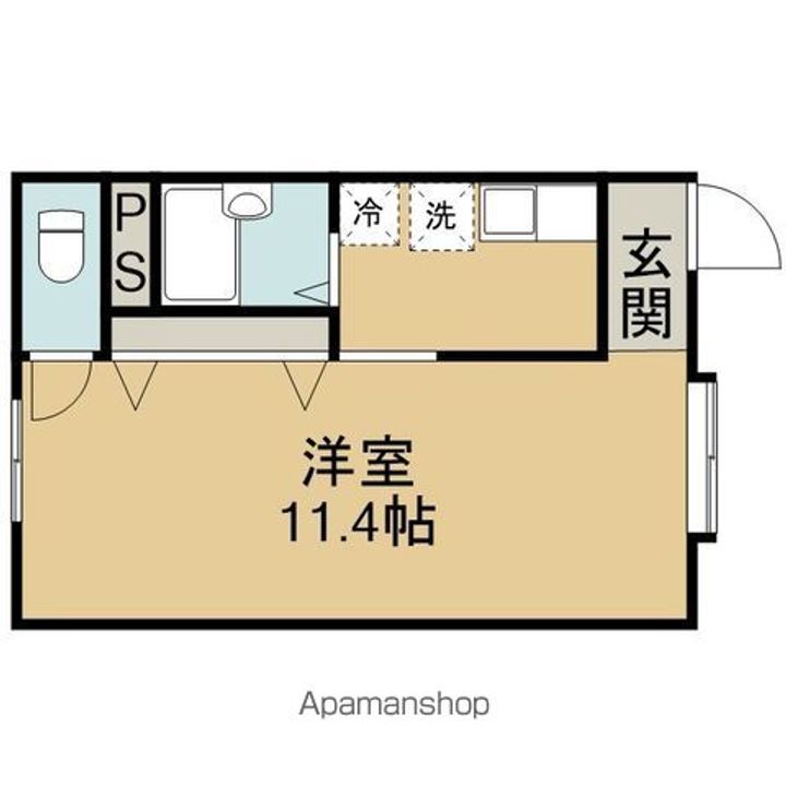 ベルハイル新家105の間取り