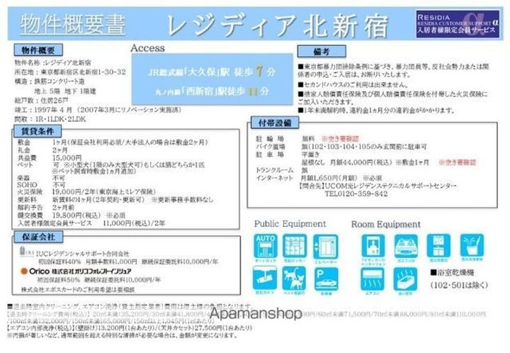 レジディア北新宿のその他画像
